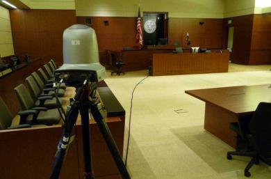 Fourteen district courts participate in a pilot project recording video of civil proceedings.
