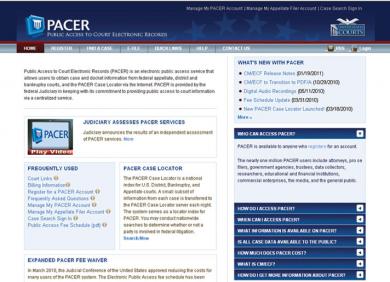 PACER website