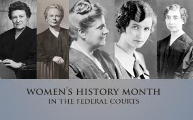 An image of five Federal women judges who were considered 'Way Pavers' in the Federal Judiciary.