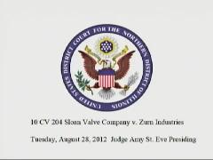 Sloan Valve Company vs. Zurn Industries (Part 1)