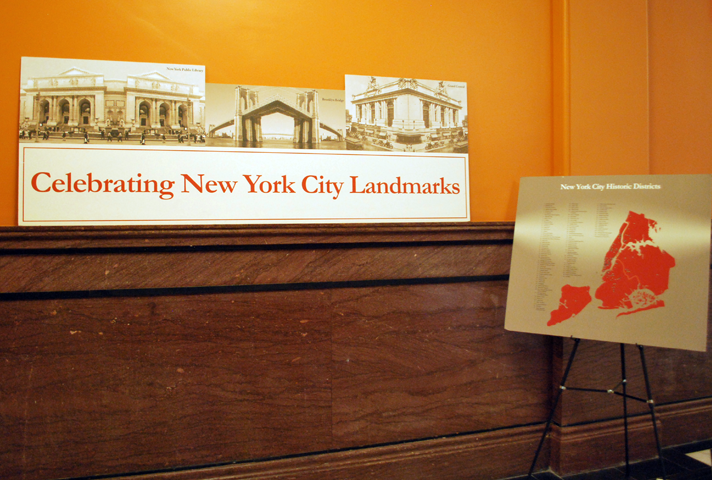 Photos of 95 New York City landmarks are on display at the historic Duberstein U.S. Bankruptcy Courthouse in Brooklyn.