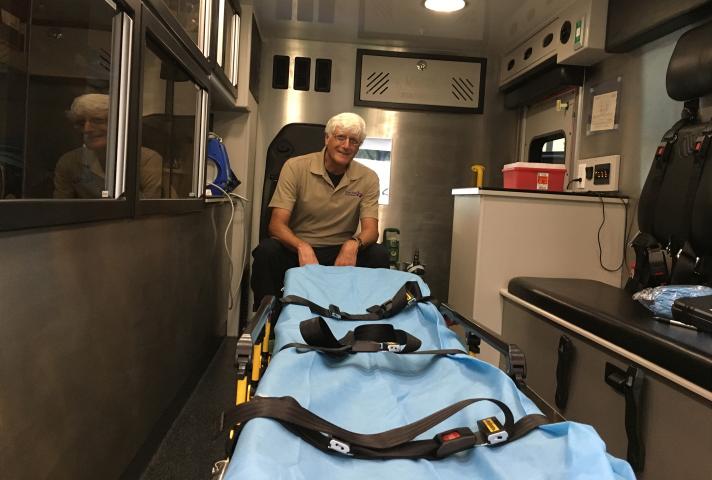 Don Bush, a retired federal magistrate judge, is now a paramedic. 