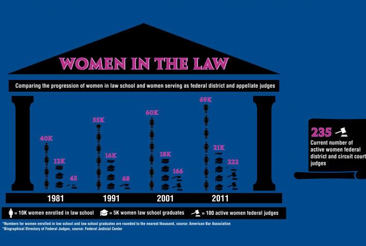 Women in the Law infographic
