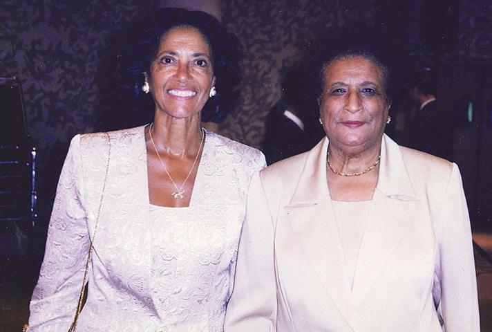 Judge Constance Baker Motley with Judge Anne Thompson.