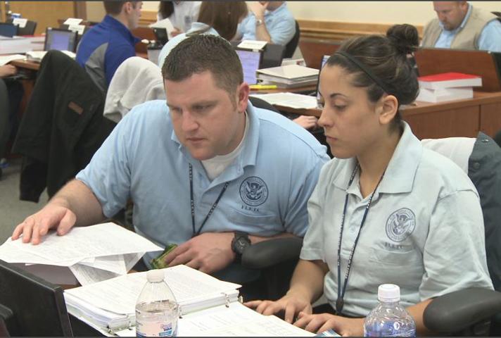 Image of Student trainees studying for careers as probation officers.