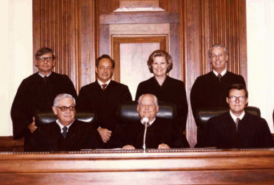 Image: Judge Susan Harrell Black, at her 1979 investiture in the Middle District of Florida.
