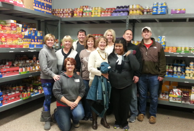 The Southern District of Illinois collects canned goods for the local food pantry. 