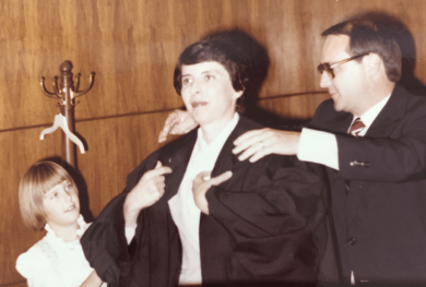 Judge Mary Schroeder is sworn in as a U.S. judge.