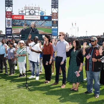 U.S. District Judge Charles R. Breyer at Oracle Park in San Francisco.