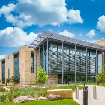 An outside view of the new federal courthouse in San Antonio, Texas. Credit: Daniel W Torres Photography.