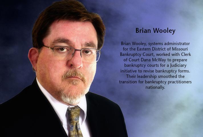 Brian Wooley, systems administrator for the Eastern District of Missouri Bankruptcy Court.