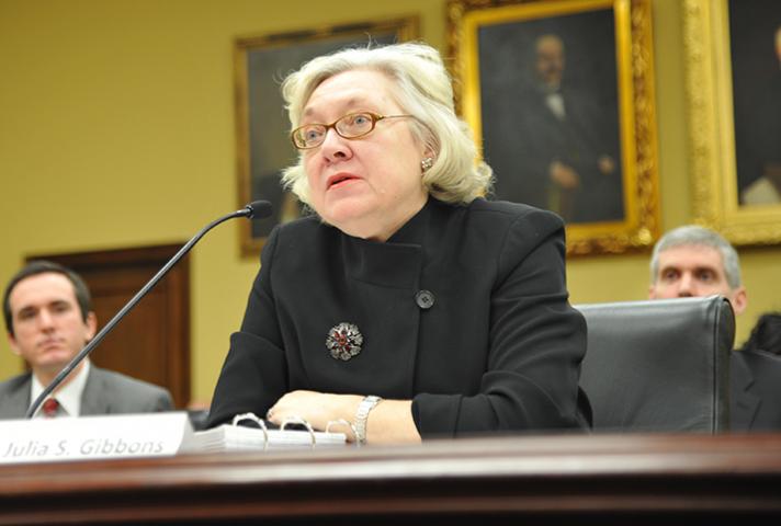 Judge Julia S. Gibbons, chair of the Judicial Conference Budget Committee