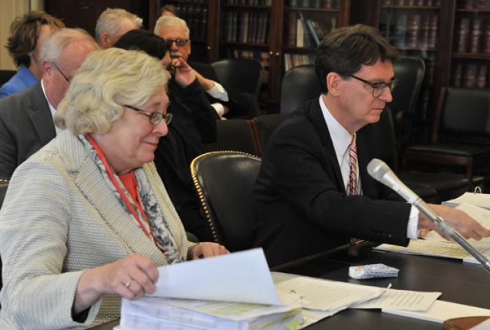 Judge Gibbons and Director Duff testify March 25, 2015, in the U.S. Senate on the Judiciary’s FY 2016 budget.