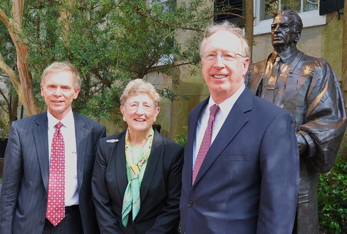 From left, Terry L. Wooten, chief judge of the U.S. District Court for the District of South Carolina; Jean Hoefer Toal, chief justice of the South Carolina Supreme Court; and William B. Traxler Jr., chief judge of the U.S. Court of Appeal for the Fourth 