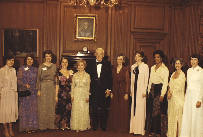 Image: Chief Justice Warren Burger with newly appointed women federal judges, in 1979 or 1980.