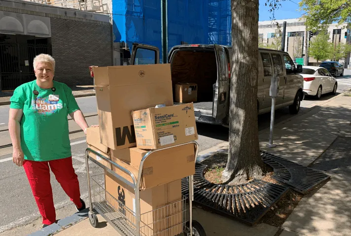 The University of Arkansas Medical Center receives much-needed supplies from the U.S. Bankruptcy Court for the Eastern and Western Districts of Arkansas.