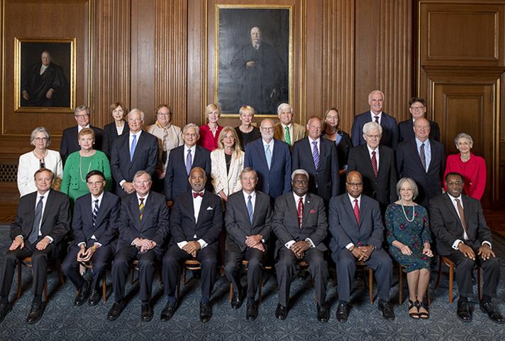 The members of the Judicial Conference of the United States at their September 2019 meeting.