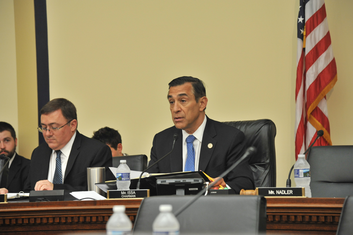 Subcommittee chair, Rep. Darrell Issa (R-CA), questions AO Director James C. Duff.