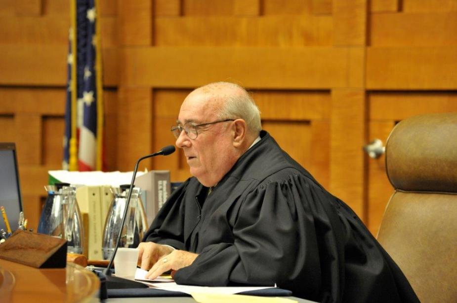 A federal judge adds authenticity to the simulation and answers questions about the courts.
