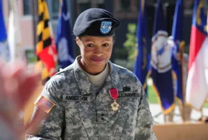 Image: Marcia Anderson, shown at her promotion ceremony, in 2011.